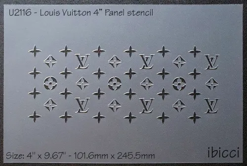 ibicci Louis Vuitton 4" Cake Stencil